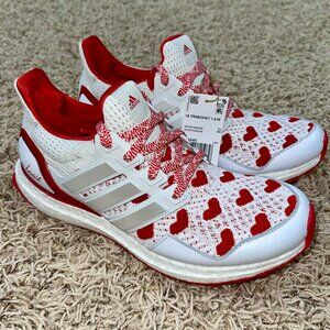 Adidas Women’s Ultraboost 1.0 Running Shoes White Red JR5845, Size 8 (New)